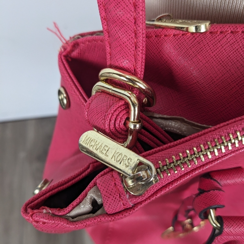 Michael Kors Pink Crossbody Purse - Picture 6 of 11